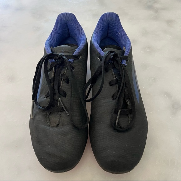 Adidas Unisex -Child X Speedflow. 4 Flexible Ground Soccer Cleat. Black, blue. 4 - Picture 4 of 8